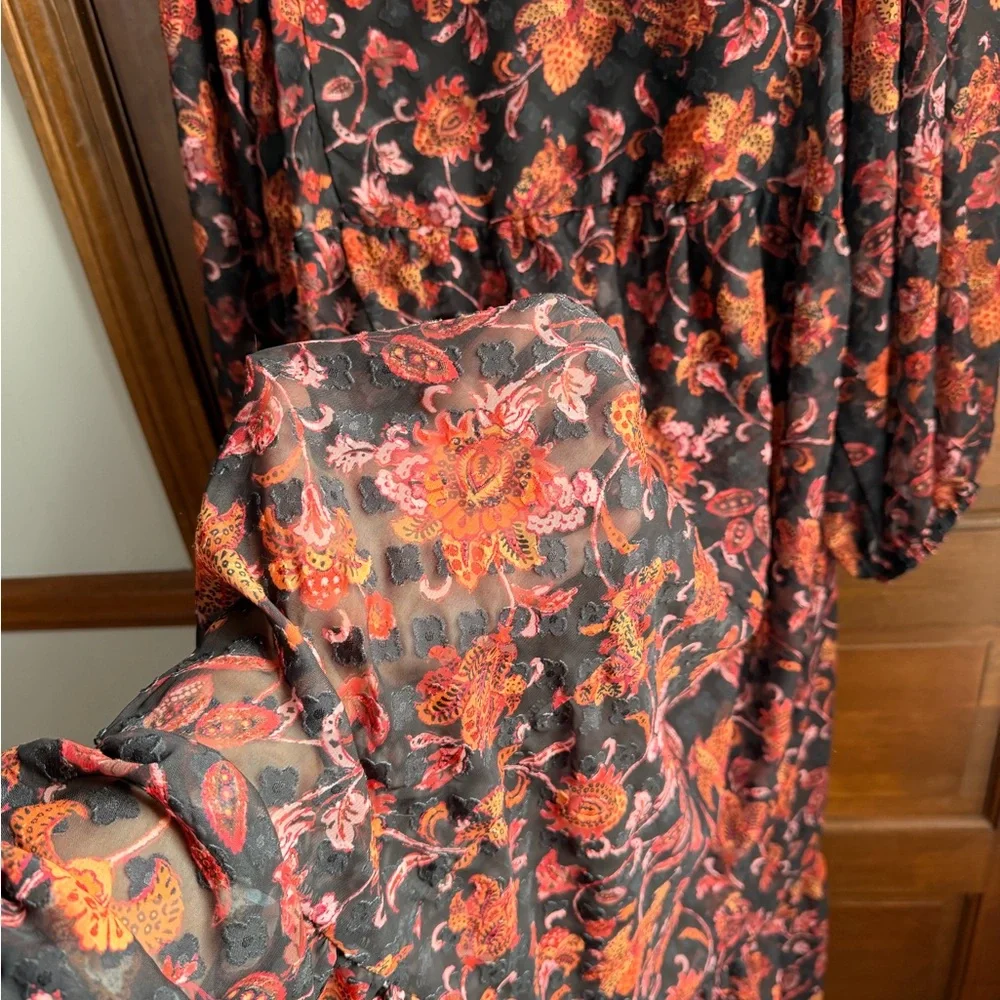 Ophelia Rose Floral Chiffon Maxi Dress